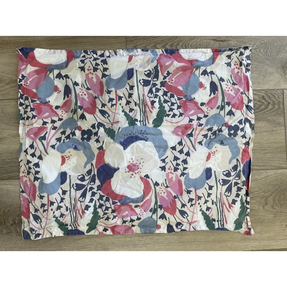 Ralph Lauren Sophie Watercolor Full/Queen Duvet Cover & Pillow Sham Blue Pink